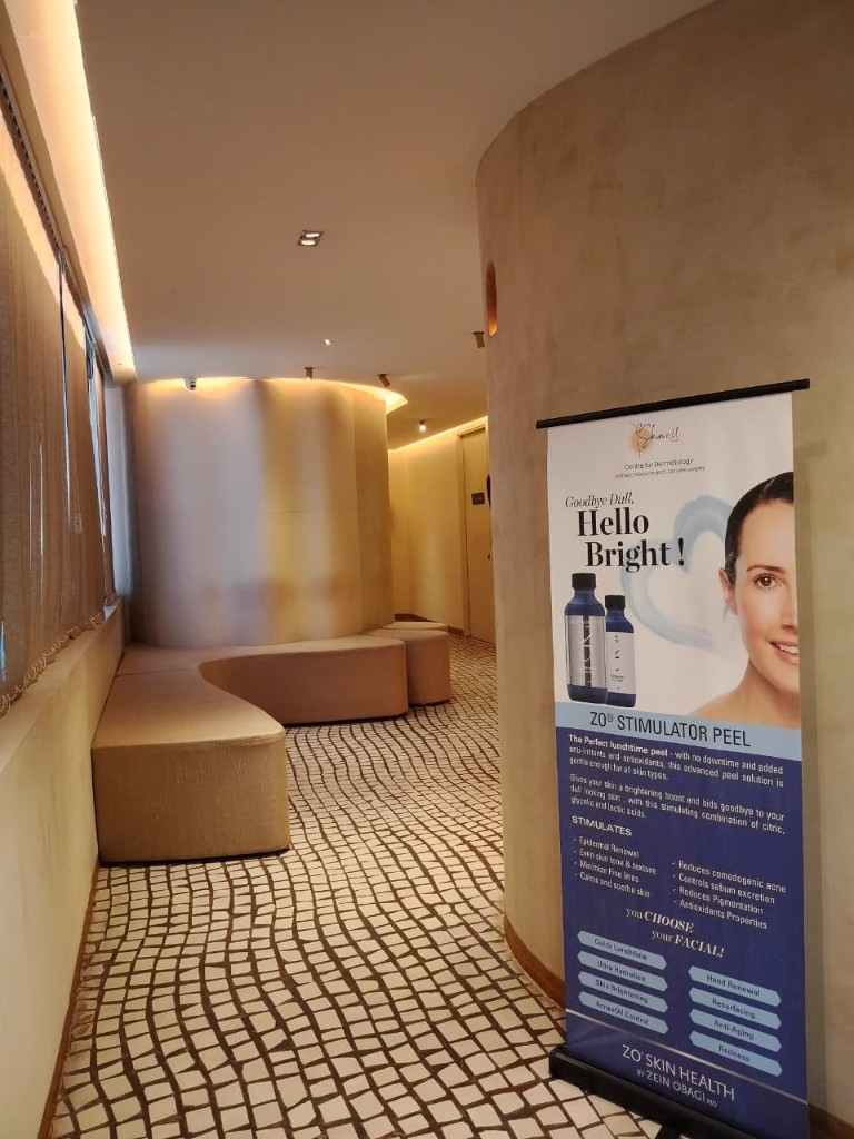 Waiting area at Skin N U Clinics, Kokapet